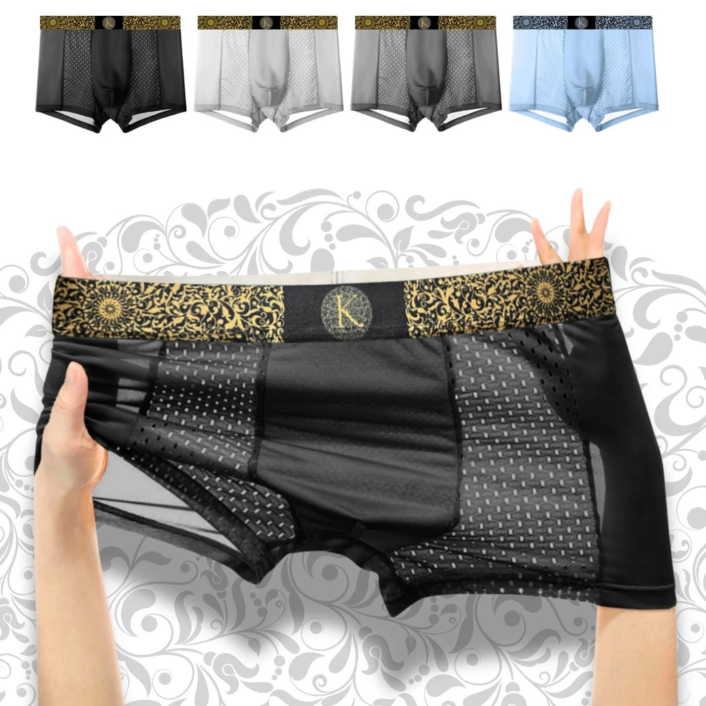 Men's underwear boxers mesh
