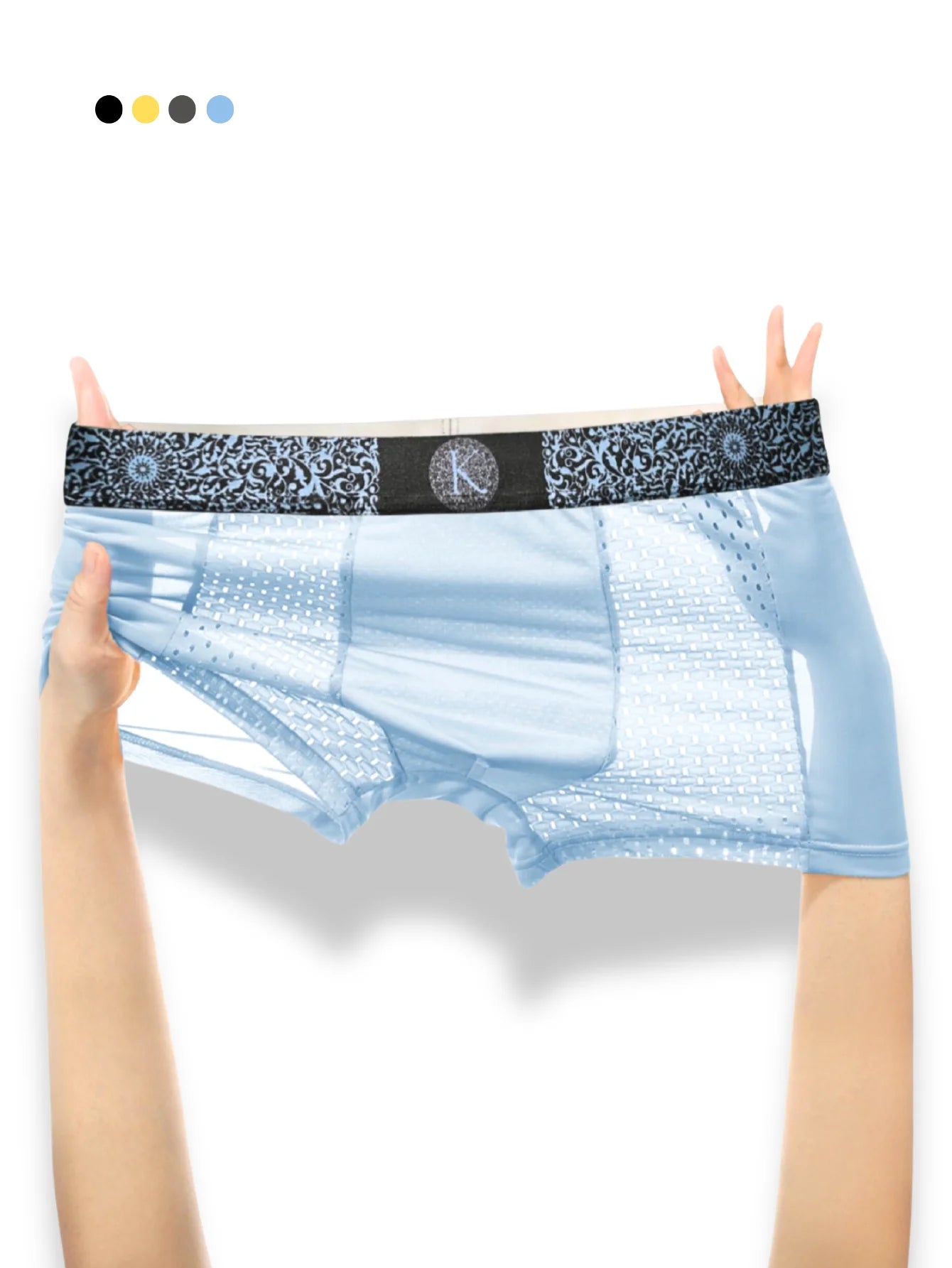 Men's underwear boxers mesh