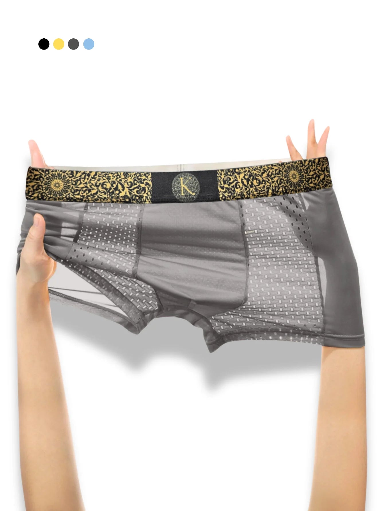 Men's underwear boxers mesh