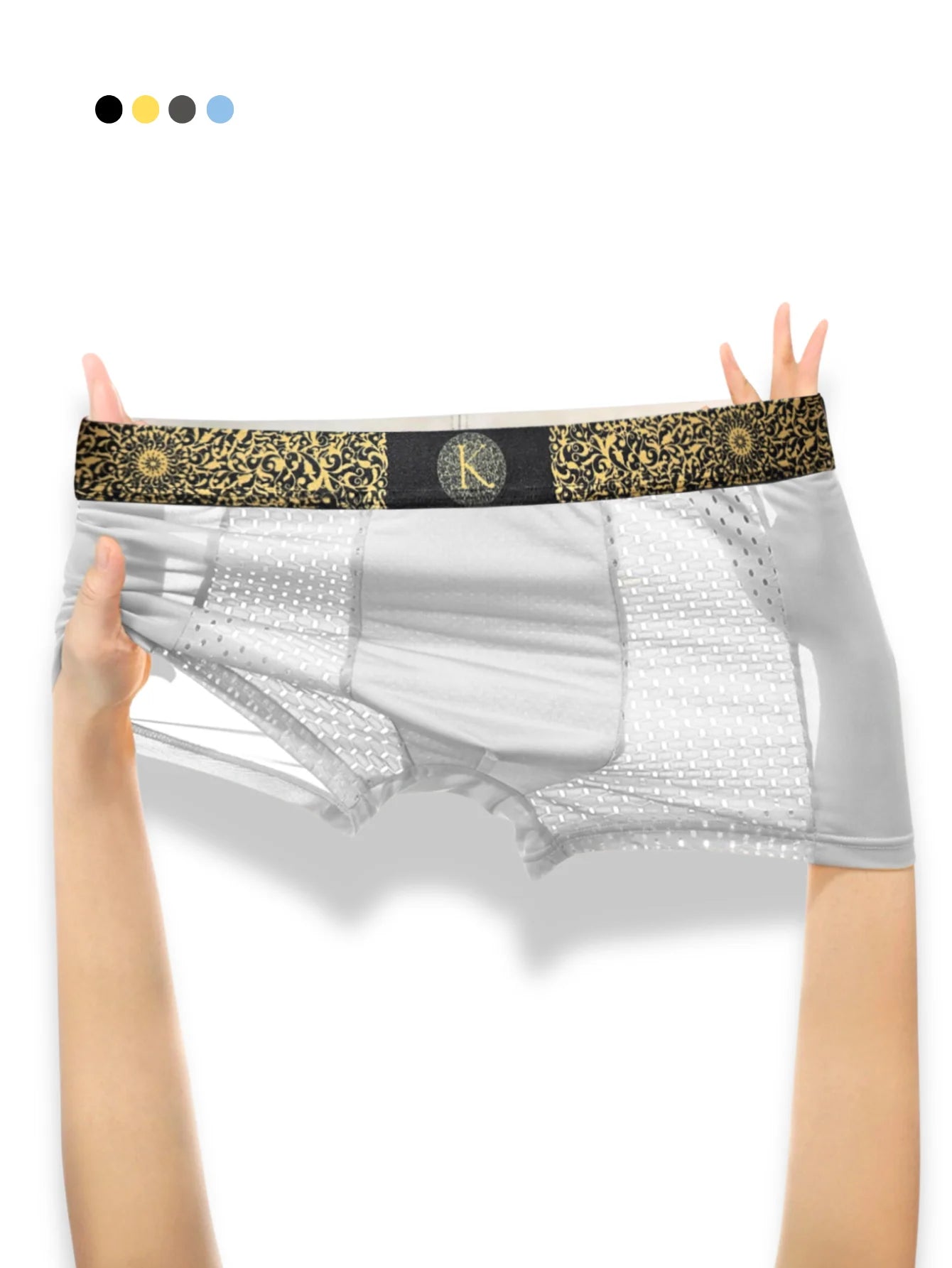 Men's underwear boxers mesh