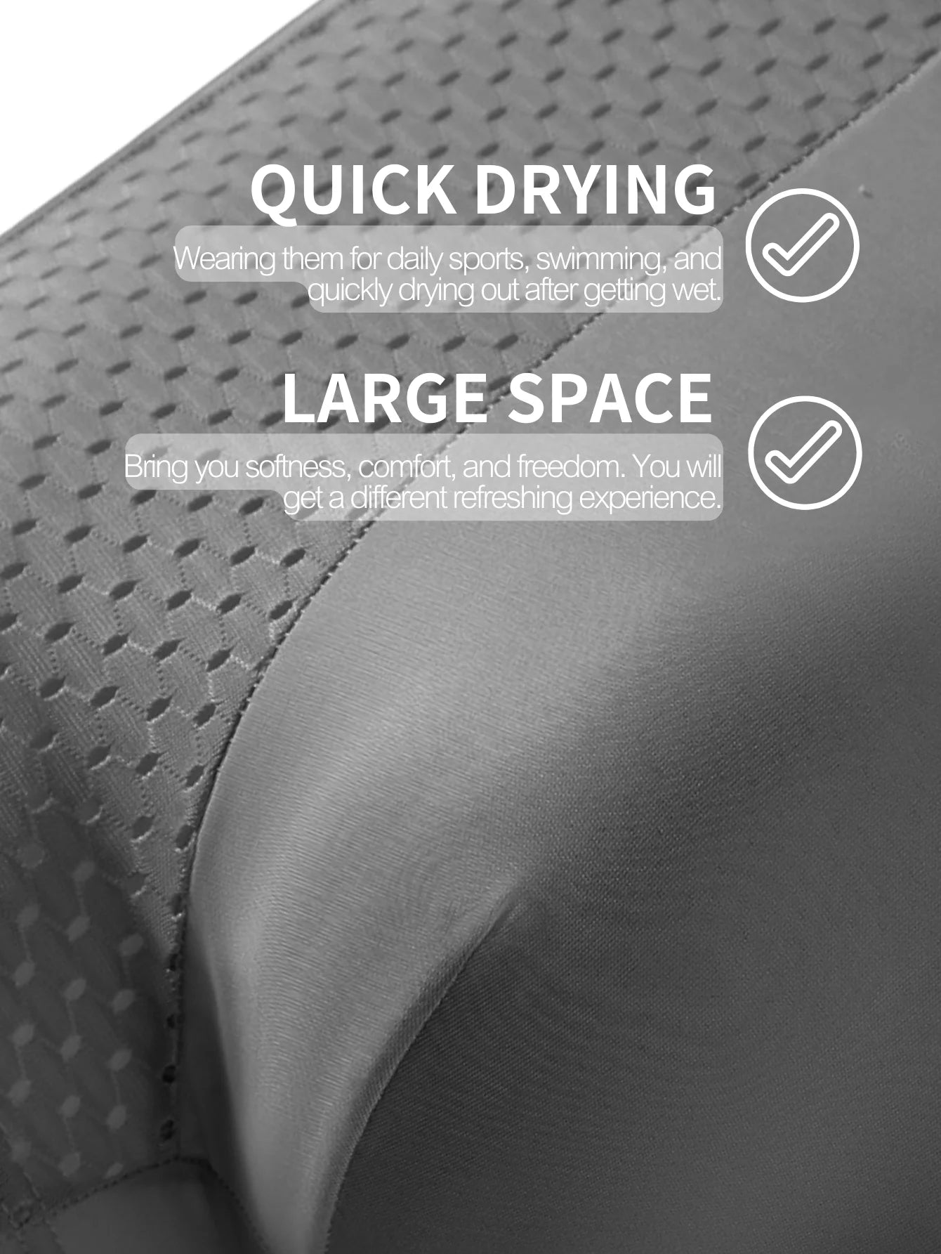 Men's underwear boxers mesh